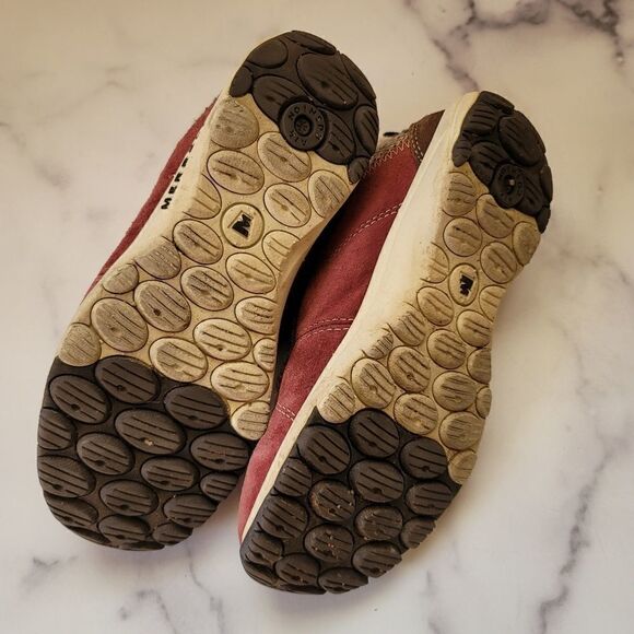 Merrell kids youth size 6 burgundy sporty athletic faux fur low top winter shoe - Picture 5 of 5